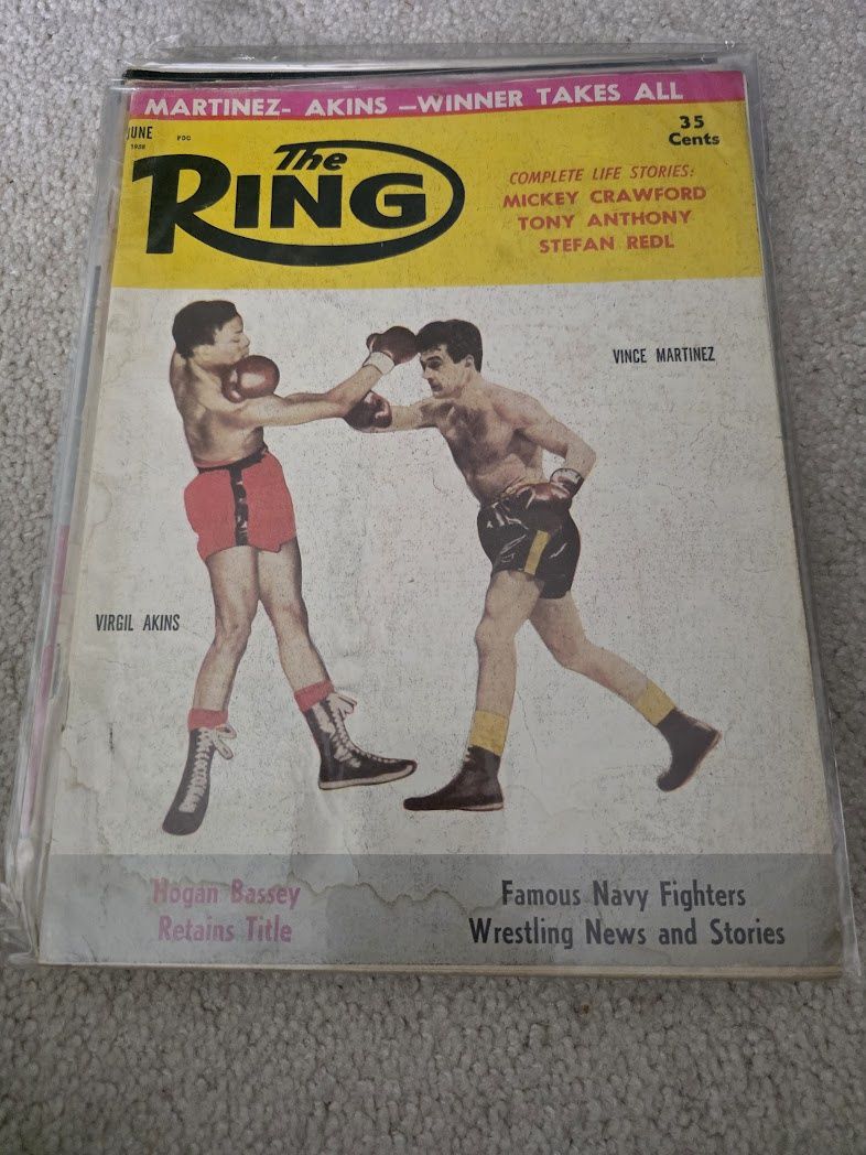 The Ring Boxing Magazine June 1958 Martinez-Atkins