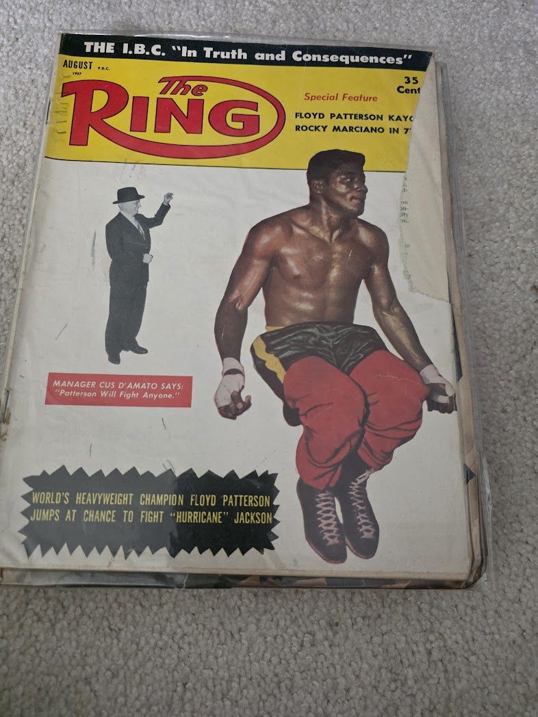 August 1957 The Ring Magazine Floyd Patterson