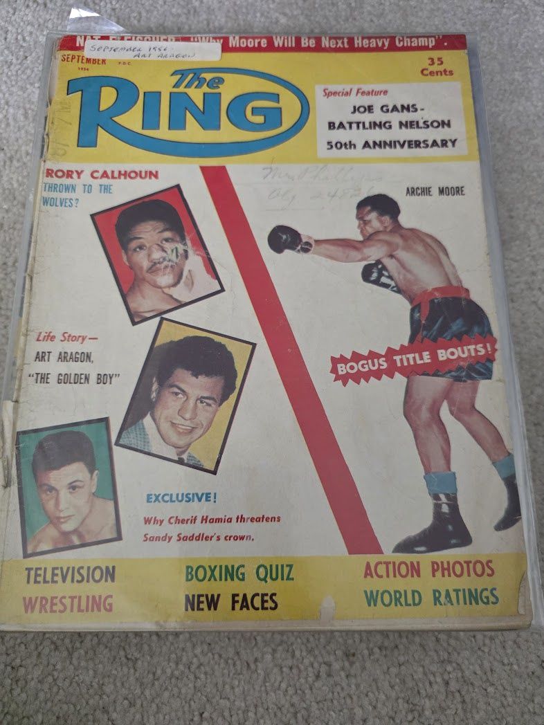 1956 SEPTEMBER THE RING MAGAZINE - ARCHIE MOORE