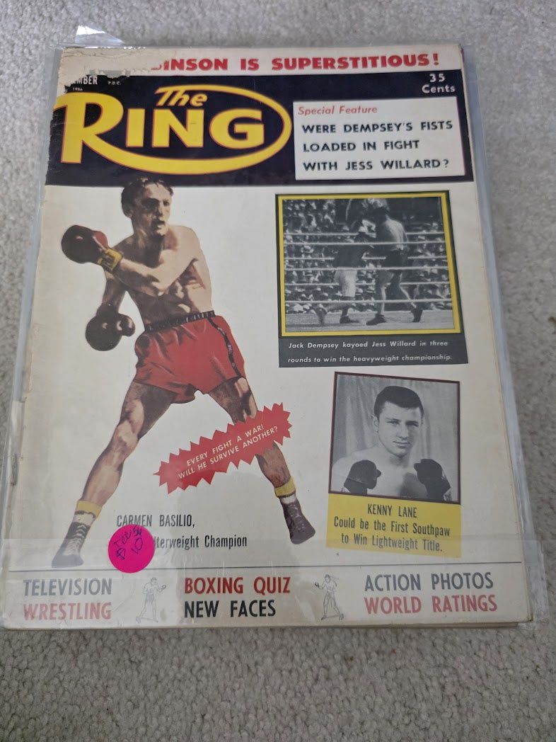 1956 DECEMBER THE RING MAGAZINE - CARMEN BASILIO  2