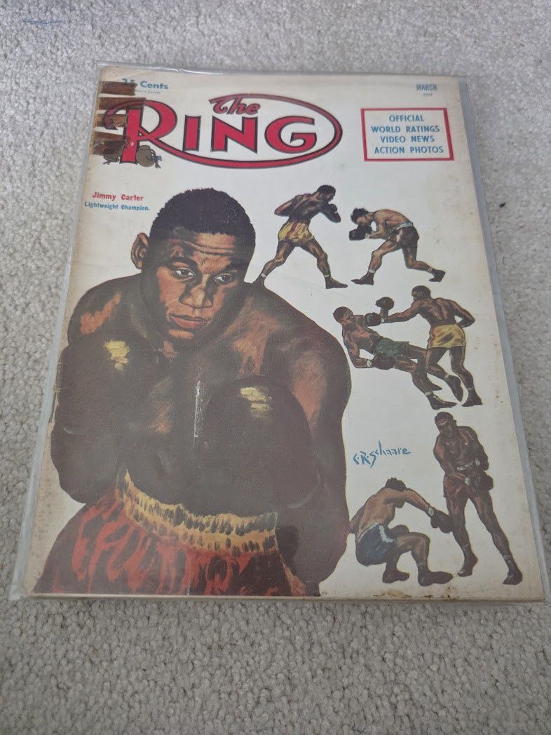 1955 The Ring Boxing Magazine March Jimmy Carter