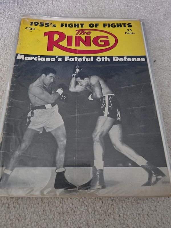 1955 OCTOBER THE RING MAGAZINE - ROCKY MARCIANO