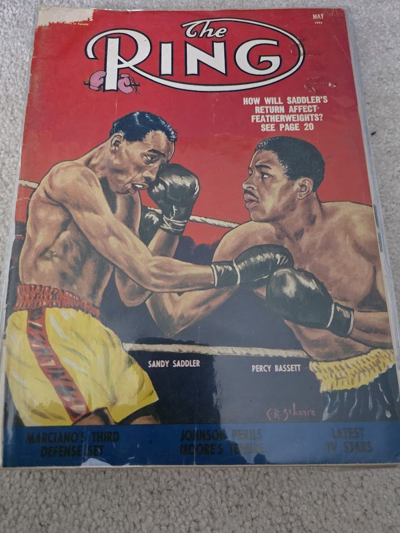 1954 MAY THE RING MAGAZINE - SADDLER BASSETT