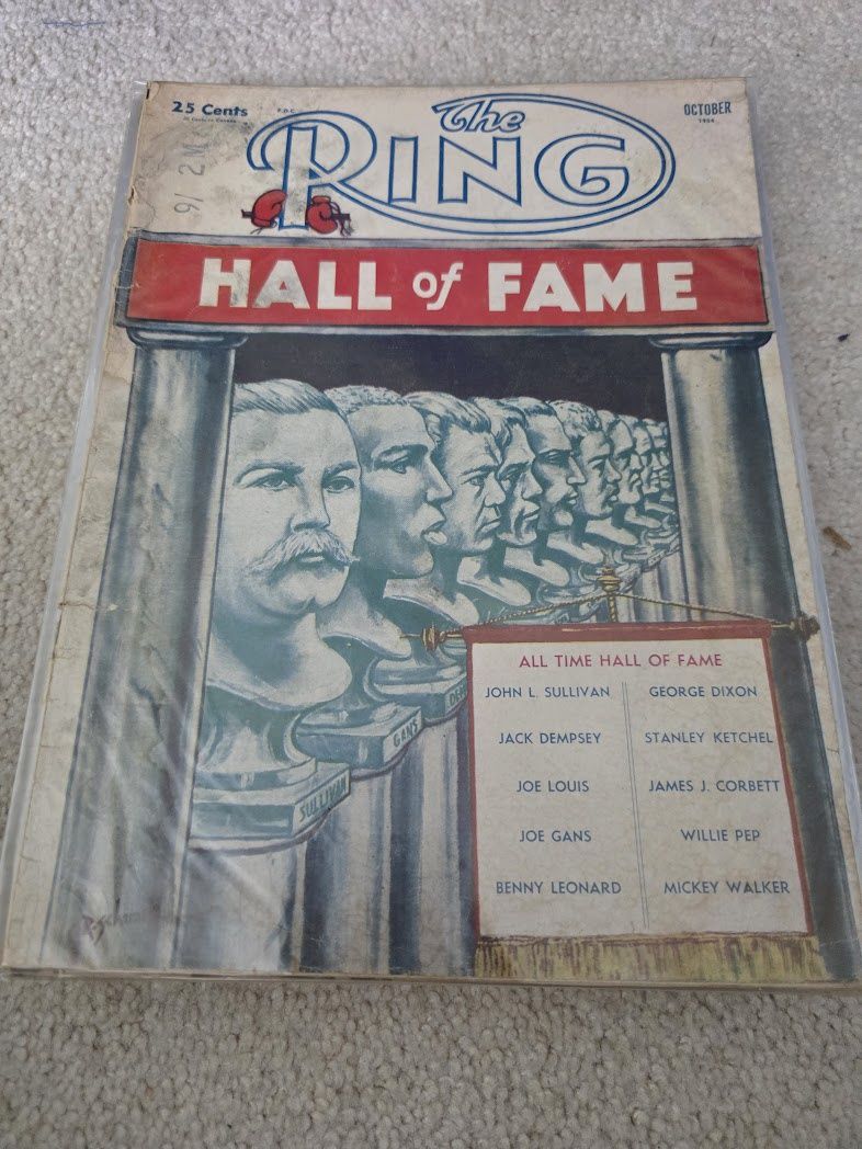 1954 The Ring Magazine October Hall Of Fame