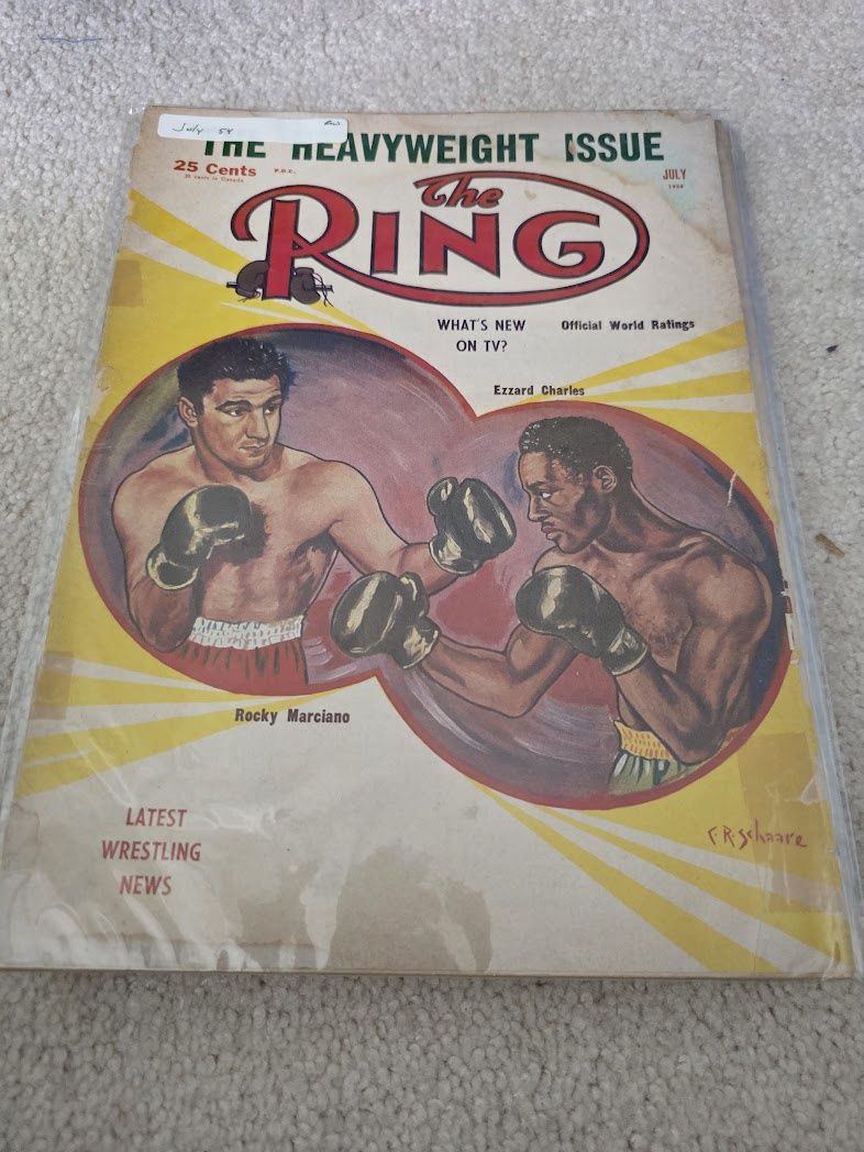 July 1954 The Ring Magazine MARCIANO
