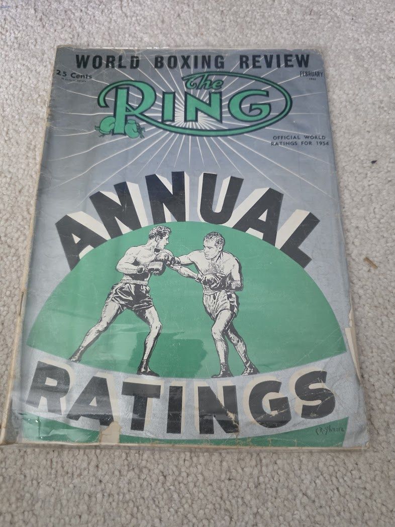 THE RING MAGAZINE - February 1955 ANNUAL RATINGS
