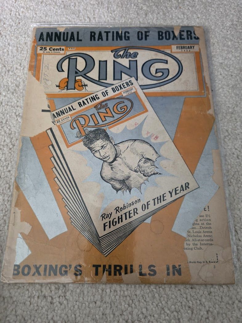 1952 The Ring Magazine February Sugar Ray Robinson