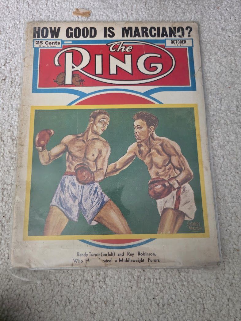 The Ring October 1951 Stanley Weston Boxing Magazine