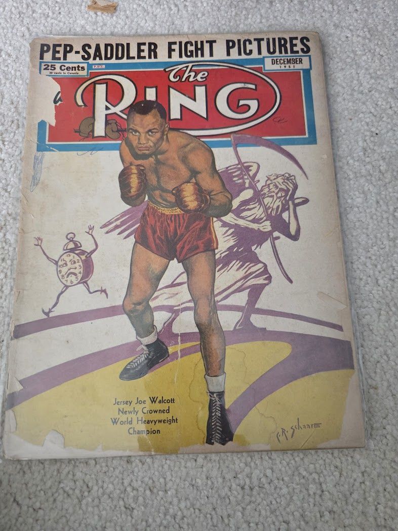 The Ring Magazine Dec 1951 Jersey Joe Walcott Cover