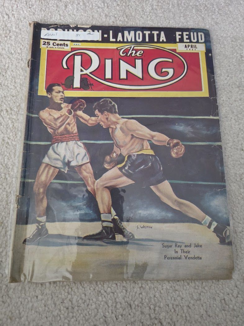 The Ring Boxing Magazine April 1951 -- Sugar Ray Robinson