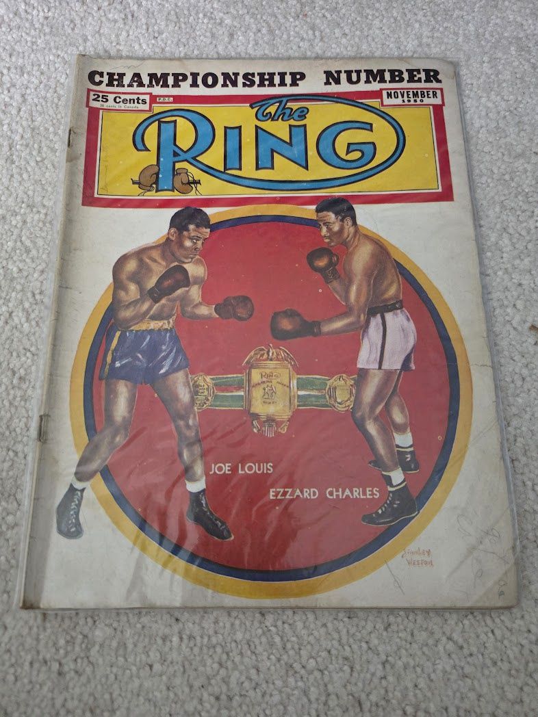 November 1950 The Ring Magazine Joe Louis Ezzard Charles