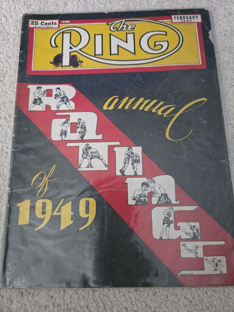 February 1950 The Ring Boxing Magazine – Annual Ratings