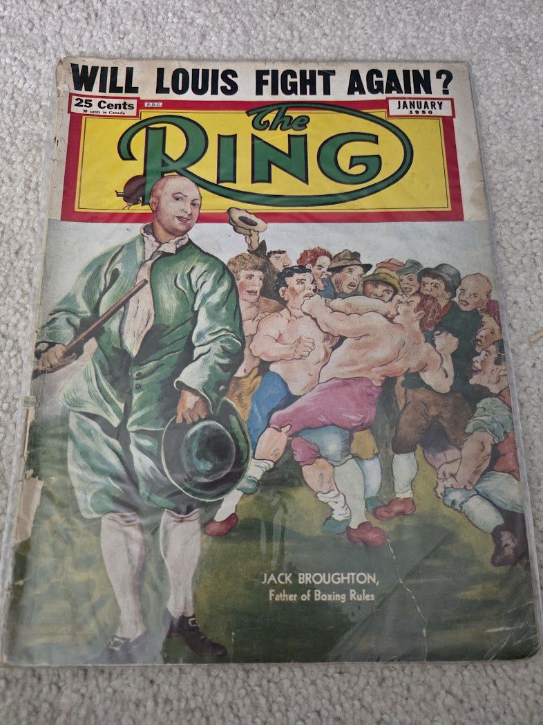 1950 The Ring Magazine January Jack Broughton