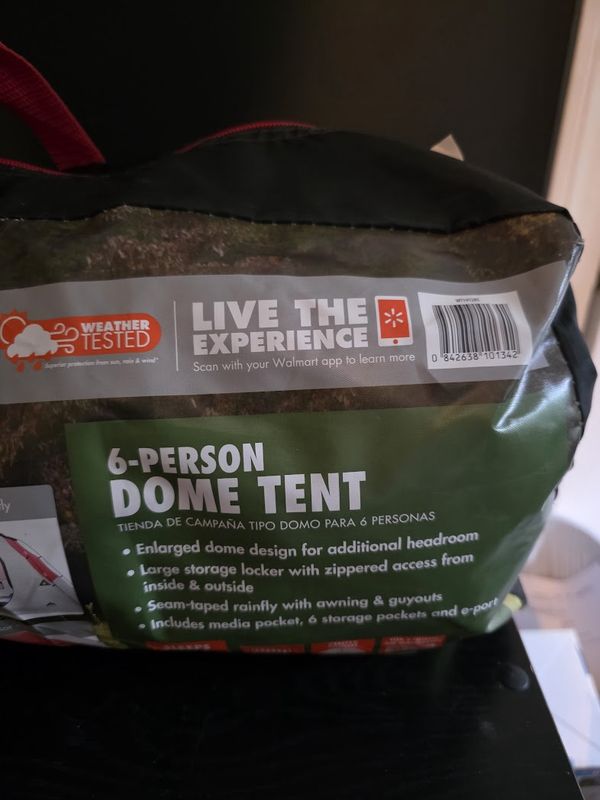 Ozark Trail 6-Person Clip &amp; Camp Dome Tent, 12' x 8.5'