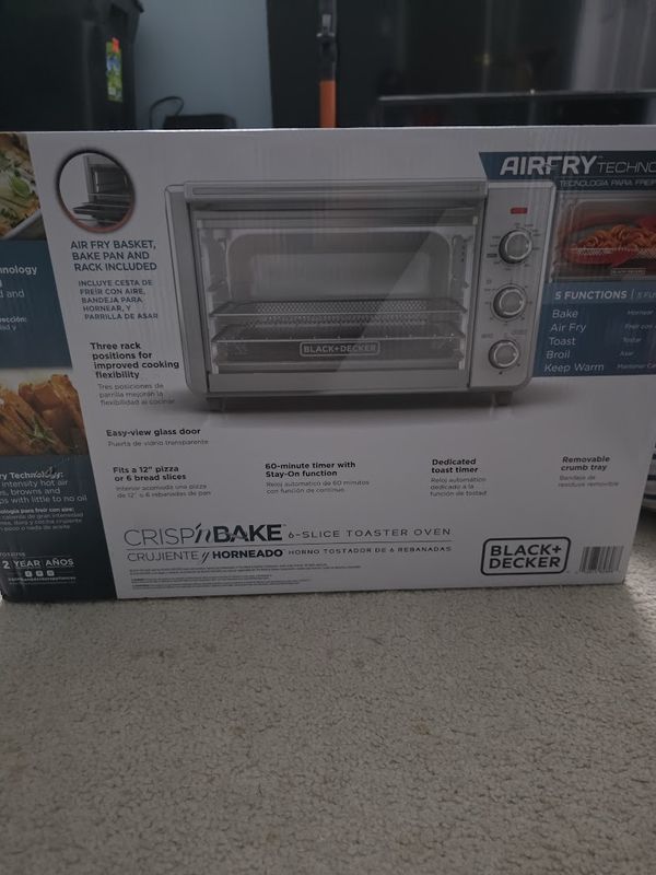 Black + Decker Crisp ‘N Bake Slice Air Fry Toaster Oven