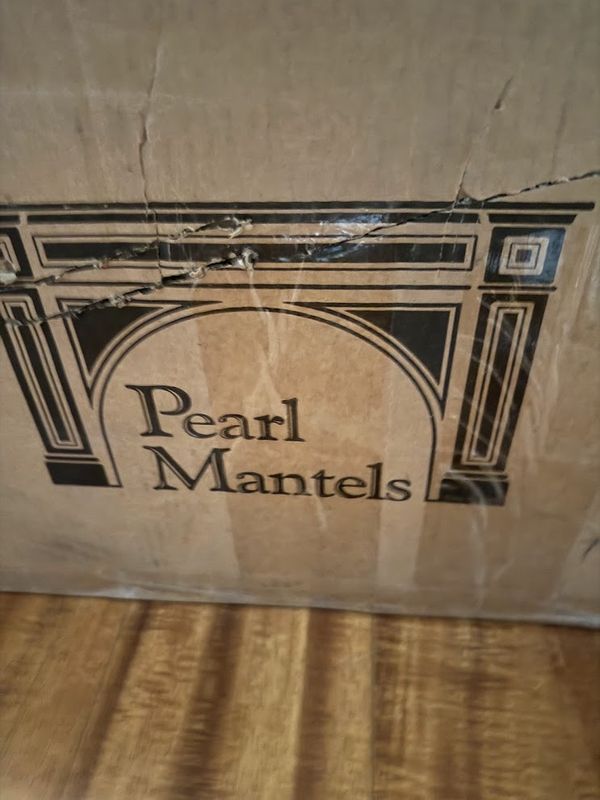 Brand New in Box Pearl Mantels Premium White MDF Mantel Surround Crisp White 48" W x 42" H Opening