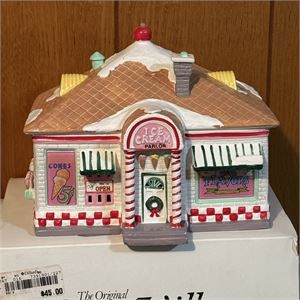 Department 56 Snow Village 56 Flavor Ice Cream Parlor Shop #51519