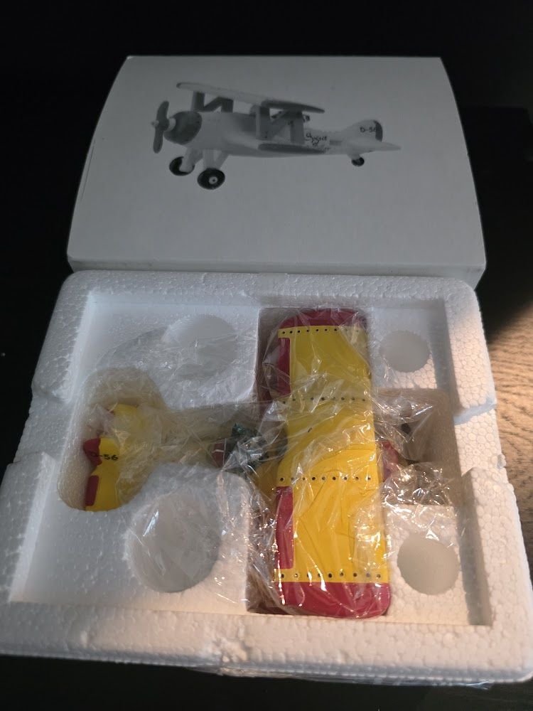 Department 56 The Original Snow Village Yellow Airplane - #5458-5