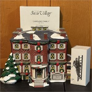 Dept 56 Snow Village Old Chelsea Mansion 1997 Lighted House + Book