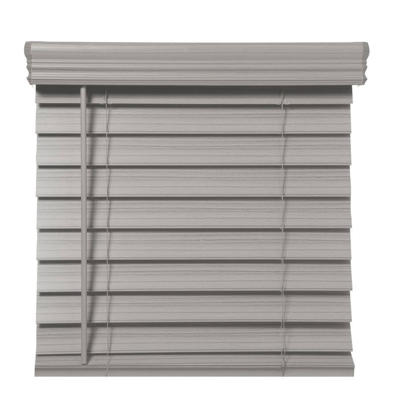 Richfield Studios 2.5&quot; Cordless Faux Wood Blind 33 1/2 x 48 Graystone