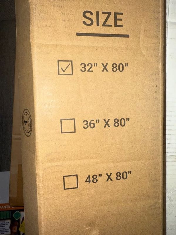 Studio Series White Oak 32" x 80" PVC Foldable Accordion Door