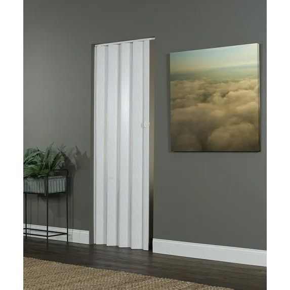 Homestyle Echo Acccordion Folding Door White Ash 36&quot;x80&quot;