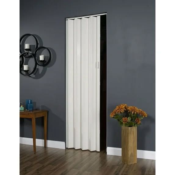Home Style Plaza Accordion Folding Door White 36&quot; x 96&quot;