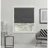Acadia Grey Cordless Total Blackout Roman Shade 34 in. W x 64 in. L