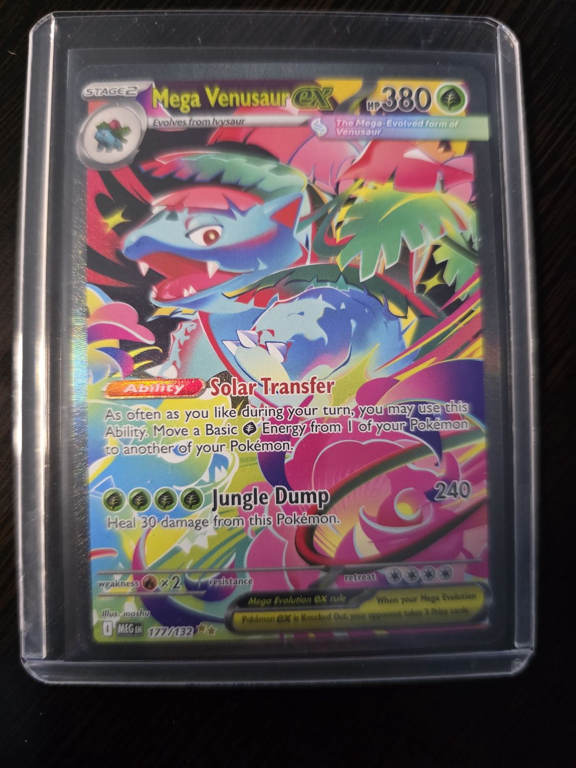 Pokemon TCG Mega Evolution Mega Venusaur EX SIR 177 of 132 FIRE