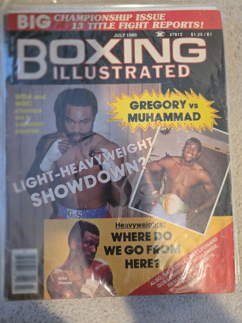 Boxing Illustrated July 1980 Gregory Vs. Muhammad
