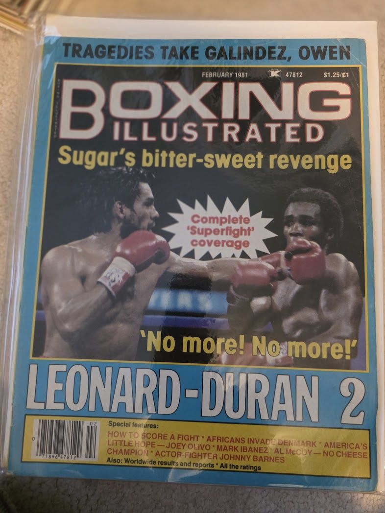 Boxing Illustrated Magazine February 1981 Issue Leonard-Duran