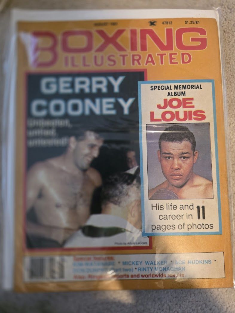 Boxing Illustrated August 1981 Gerry Cooney