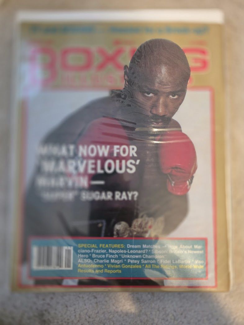 1982 MARVELOUS MARVIN HAGLER January BOXING ILLUSTRATED