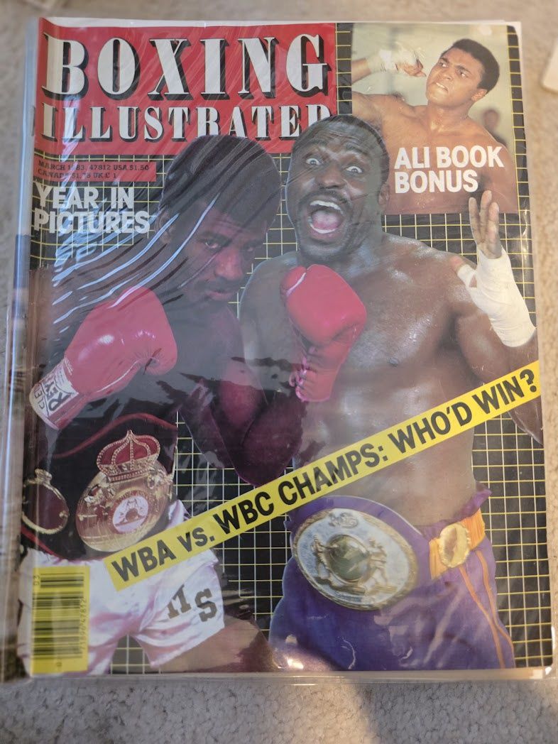 BOXING ILLUSTRATED March 1983 WBA vs. WBC Champs; Muhammad Ali Book Bonus