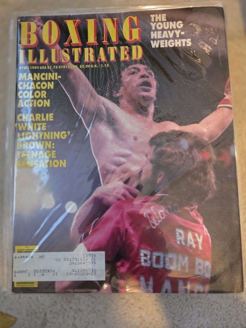 Boxing Illustrated Magazine April 1984 Mancini