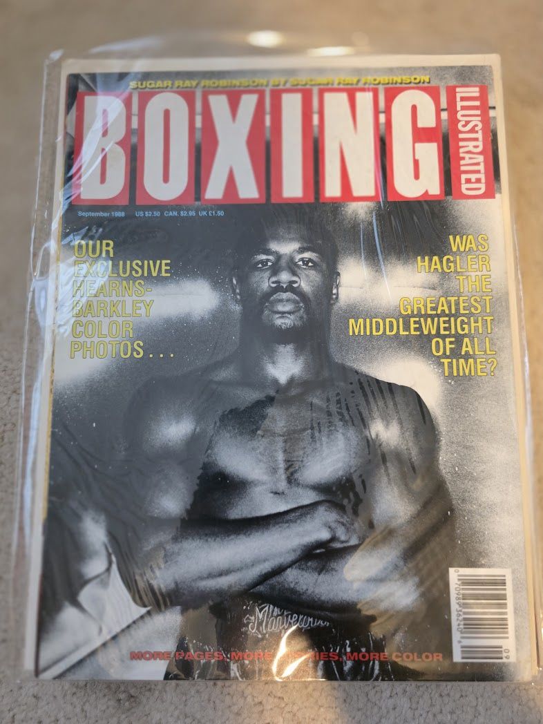 BOXING ILLUSTRATED September 1988 Magazine Marvin Hagler
