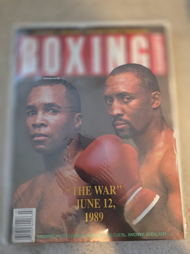 July 1989 SUGAR RAY LEONARD THOMAS HEARNS Boxing Illustrated Magazine