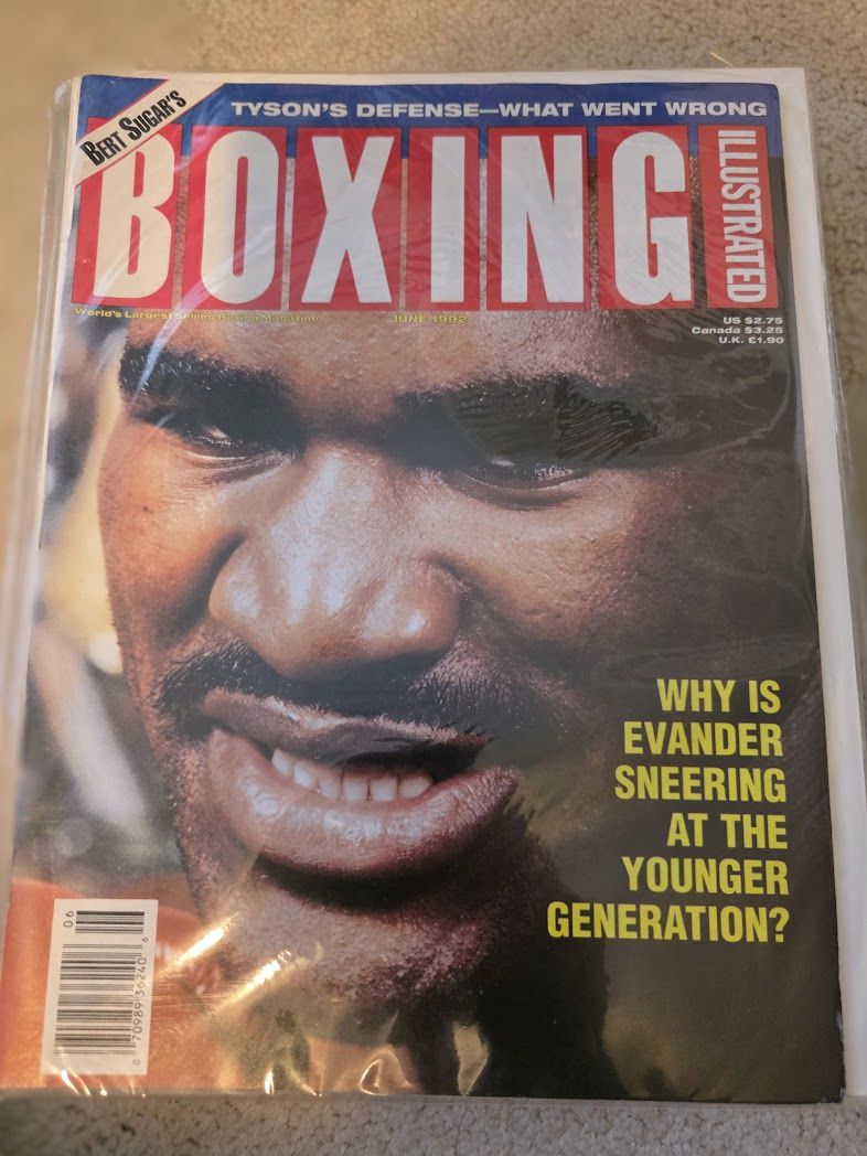 Boxing Illustrated Magazine June 1992 Evander Holyfield Cover