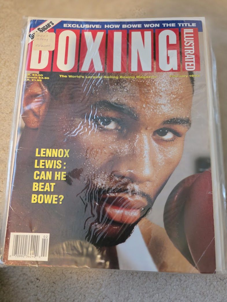 February 1993 Boxing Illustrated Magazine Lennox Lewis