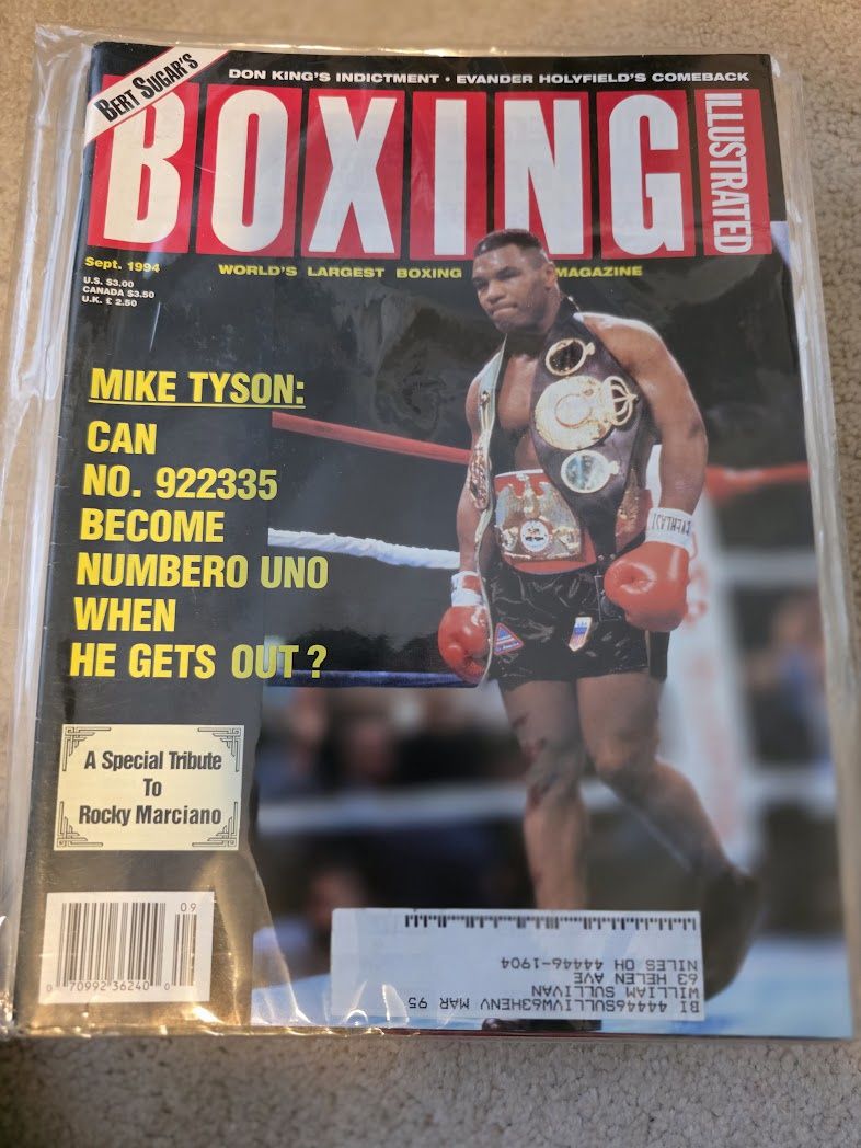 MIKE TYSON September BOXING ILLUSTRATED Magazine