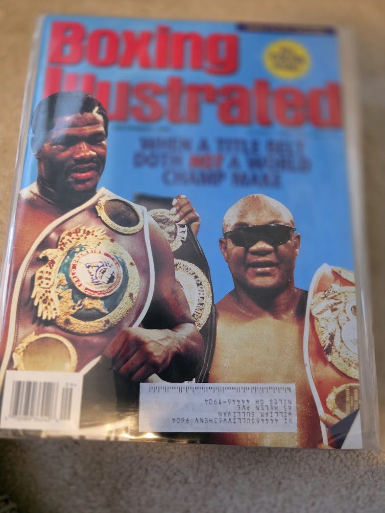 SEPTEMBER 1995 BOXING ILLUSTRATED magazine BOWE - GEORGE FOREMAN