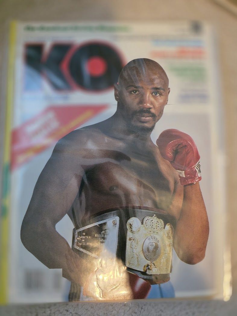 KO Magazine June 1981 Marvin Hagler Cover w/ Eddie Mustafa Muhammad Poster