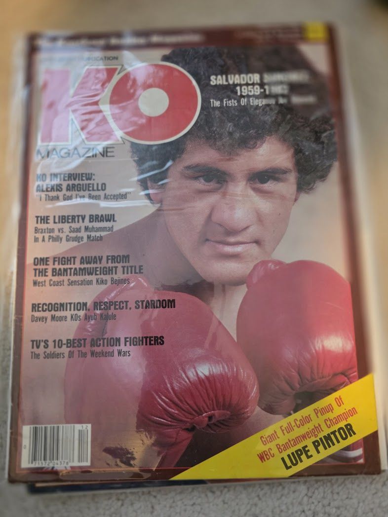 KO Magazine December 1982 Issue Salvador Sanchez