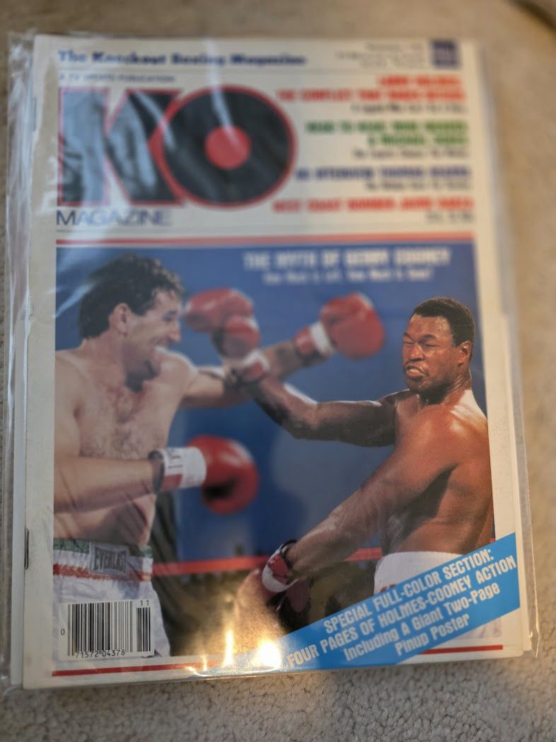 KO Boxing Magazine November 1982 Gerry Cooney Cover