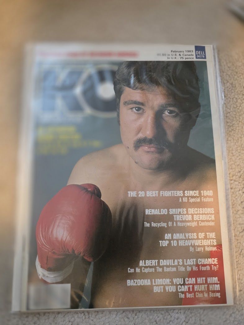 KO MAGAZINE GERRIE COETZEE BOXER COVER FEBRUARY 1983
