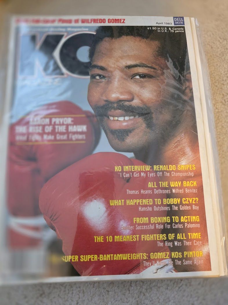KO MAGAZINE AARON PRYOR BOXING HOFer COVER APRIL 1983