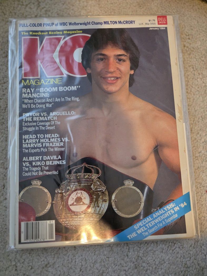 1984 January KO Knockout Boxing Magazine Ray Mancini Milton McCrory Arguello