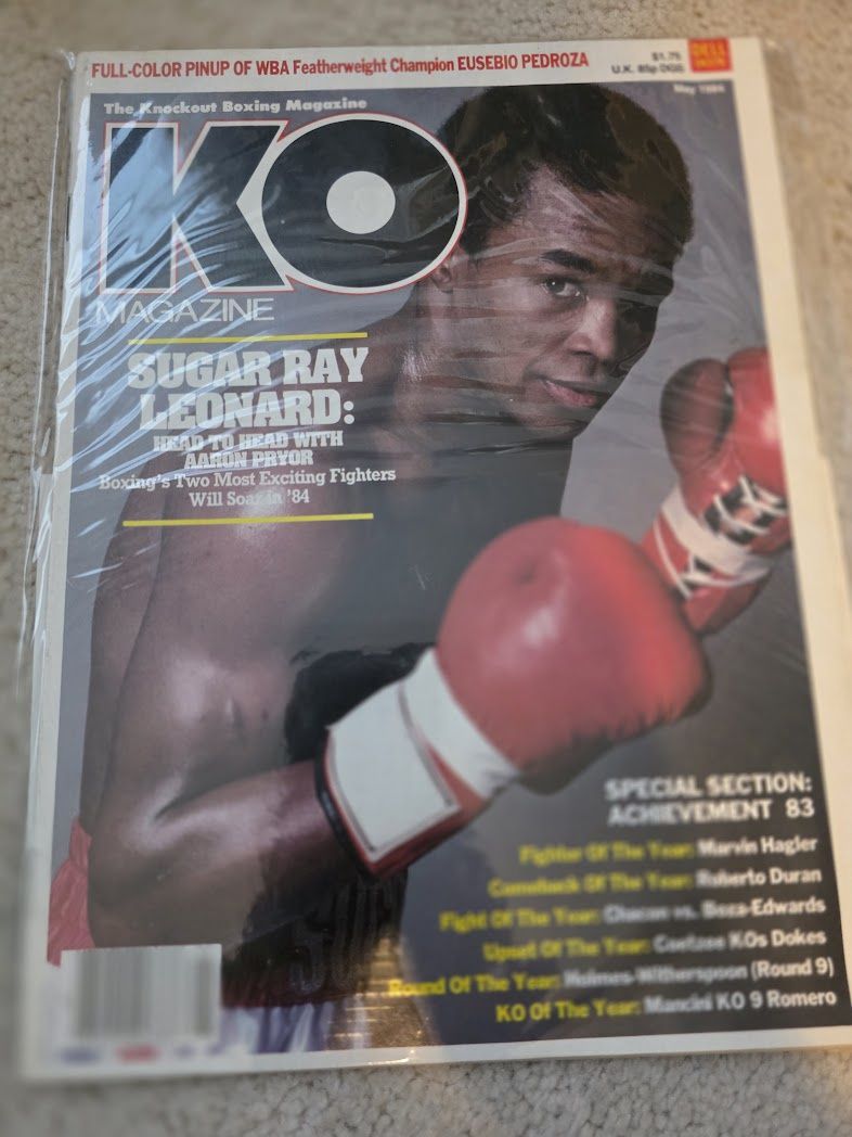 KO MAGAZINE SUGAR RAY LEONARD COVER MAY 1984