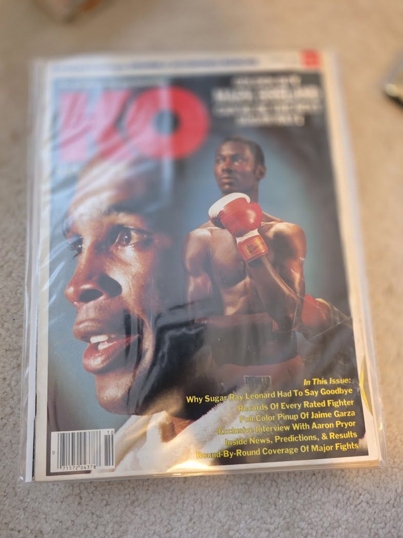 1984 October KO Knockout Boxing Magazine Mark Breland Sugar Ray