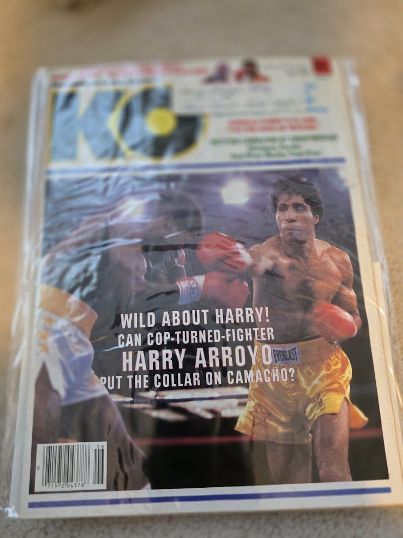 KO MAGAZINE TERRENCE ALI-HARRY ARROYO COVER JUNE 1985